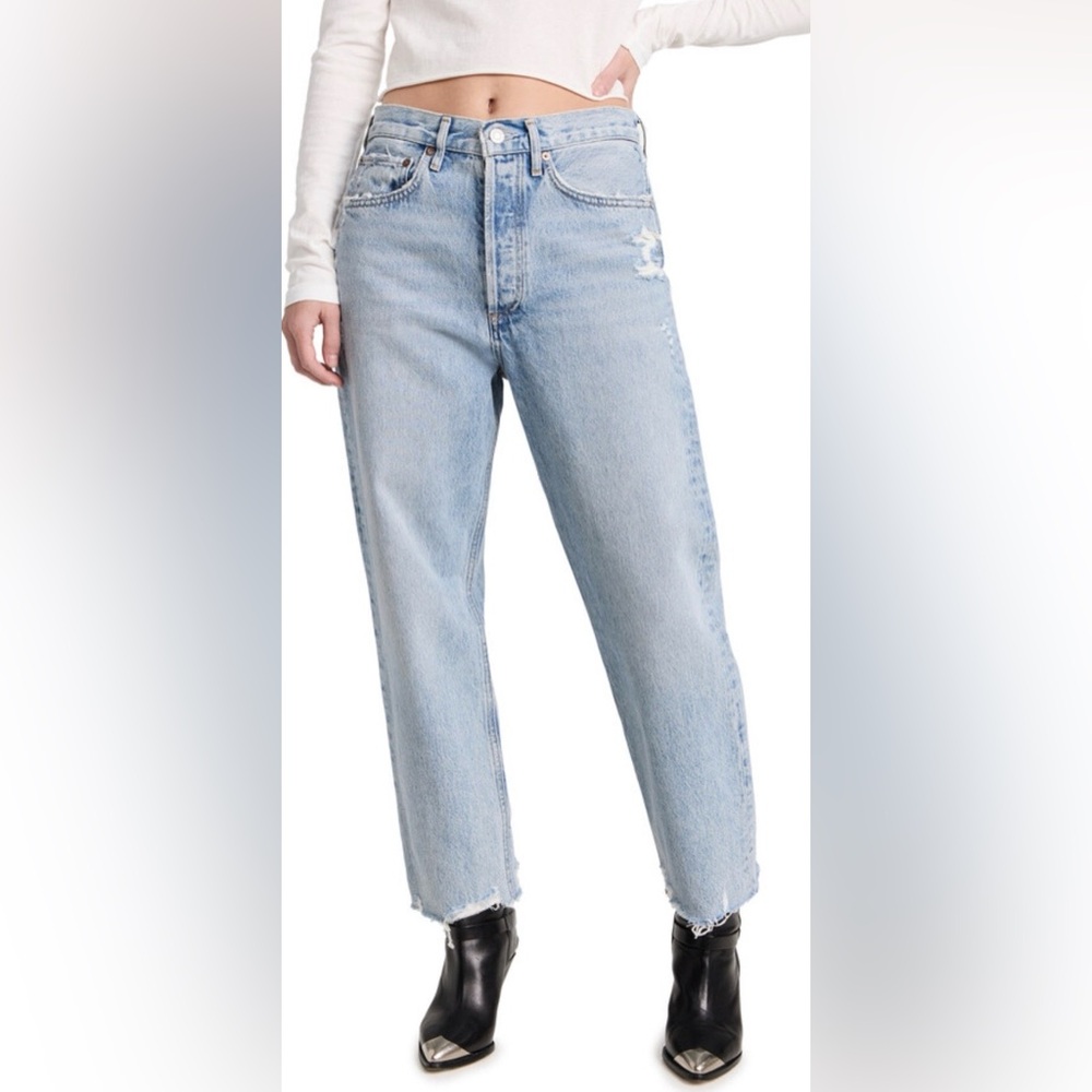 AGOLDE 90s Crop Mid-Rise Loose Straight Jeans - Aritzia (Size 24)